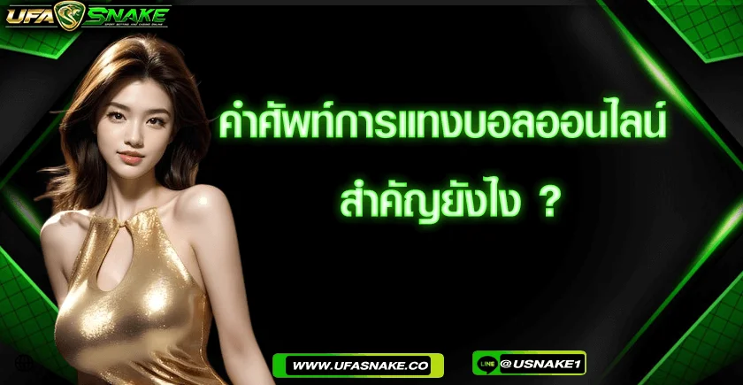 คำศัพท์การแทงบอลออนไลน์สำคัญยังไง